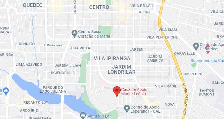 Localização no mapa